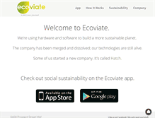 Tablet Screenshot of ecoviate.com